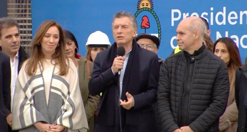 Macri inaugura con Vidal el viaducto San Martìn
