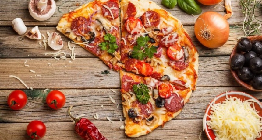 Pizza de arroz sin harina