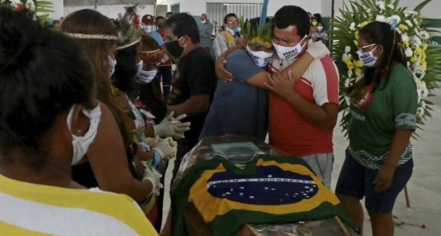 Brasil marcó hoy un nuevo récord de fallecimientos diarios por coronavirus