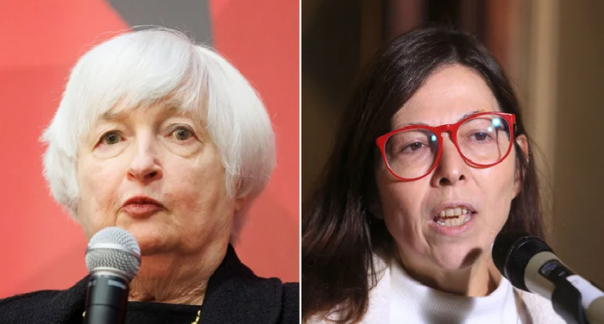 La ministra de Economía Silvina Batakis es recibida por el FMI