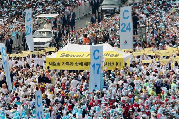 El Papa Francisco en Seúl, Corea