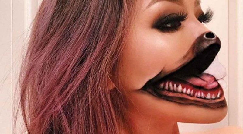 Con maquillaje, crea geniales ilusiones &oacute;pticas