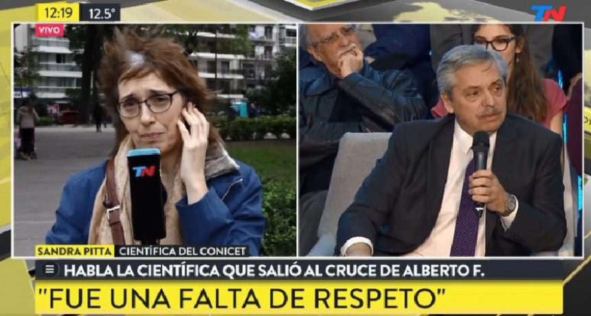 Sandra Pitta evalúa iniciarle una demanda a Alberto Fernández