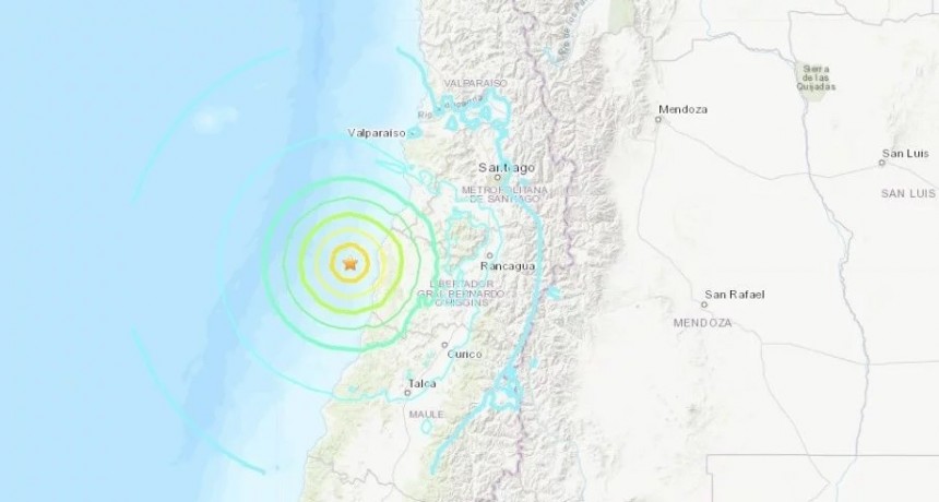 Fuerte temblor sacudió la costa chilena