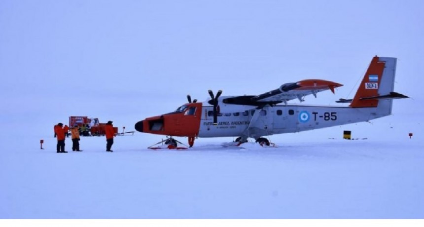 El avión Twin Otter DH6  se accidentó e la Antártida