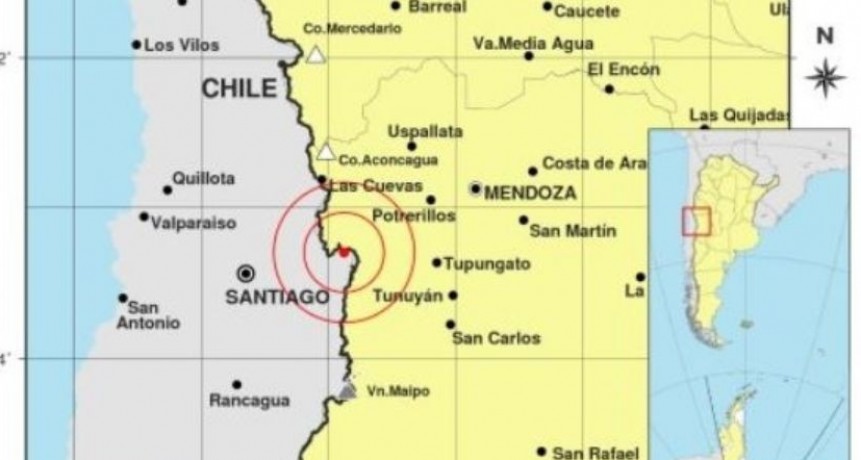 Mendoza registro esta mañana un fuerte temblor