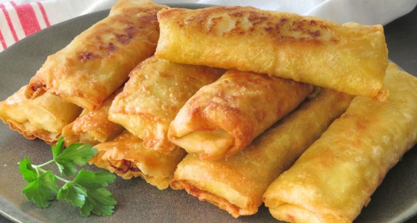 Rollitos de primavera con masa casera