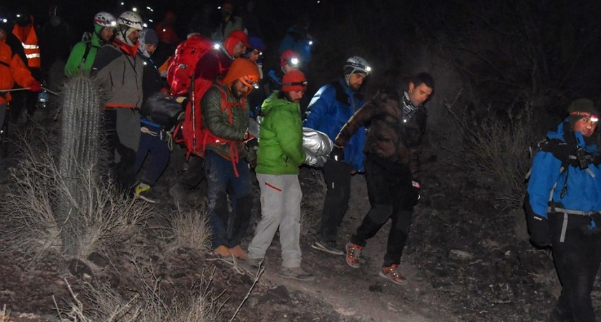 Exitoso rescate de Analía Ibáñez tras doce horas de descenso