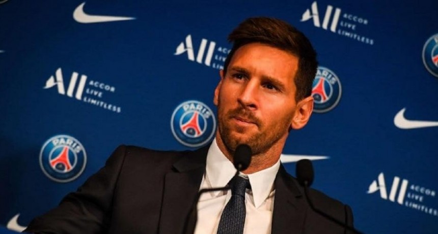  Messi en su presentación oficial en el PSG:Estoy muy feliz con muchísimas ganas e ilusión