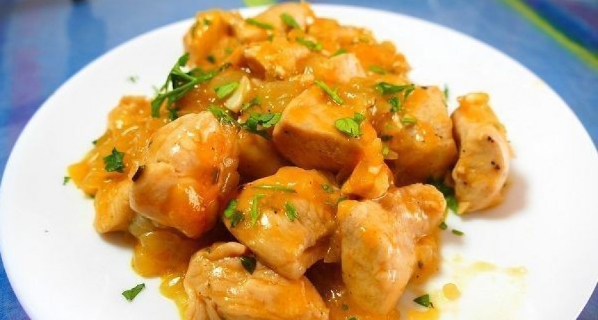 Pollo agridulce