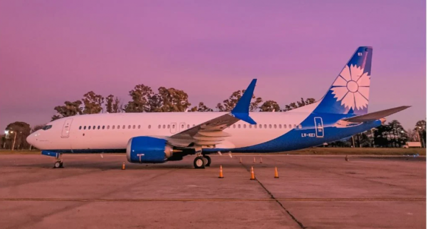 Aerolíneas Argentinas recibió un nuevo avión Boeing 737 Max 8 
