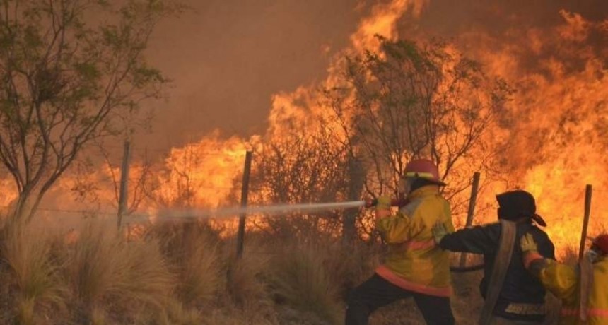 Incendio forestal en La Cumbre