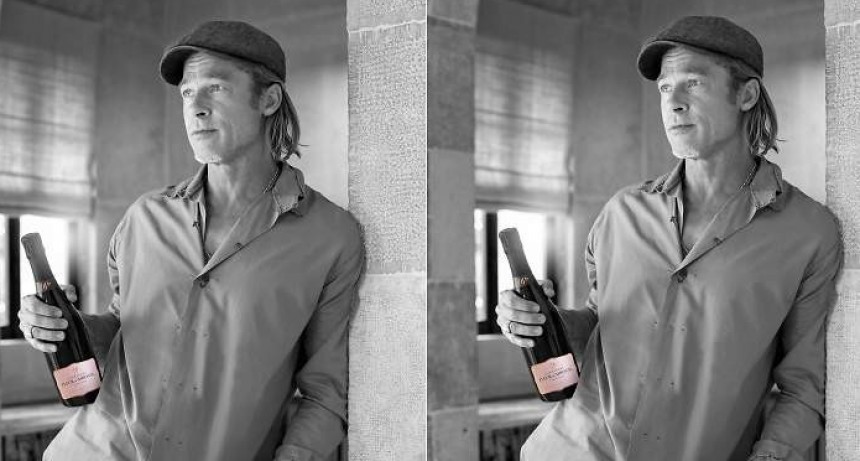 Brad Pitt lanza el champán rosado más exclusivo del mercado