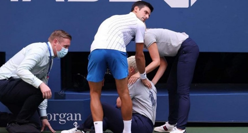  Novak Djokovic descalificado en el  Us Open