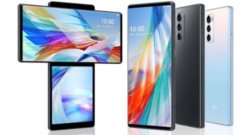 LG presenta nuevo teléfono con pantalla que gira hasta 90 grados