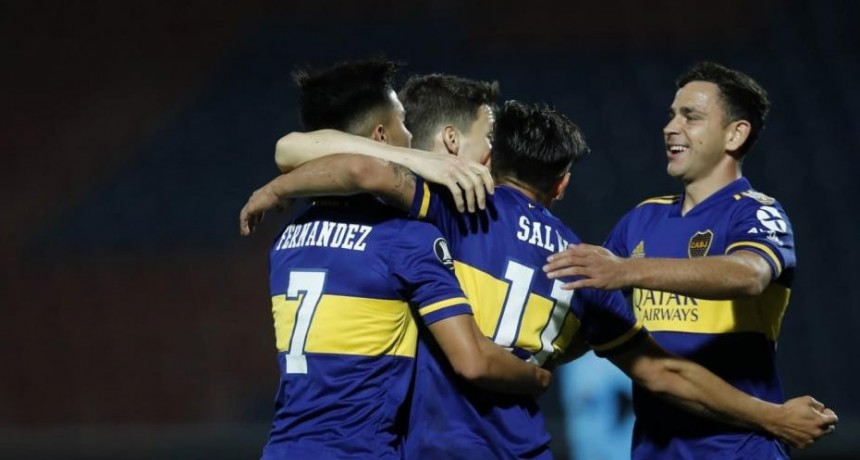 Boca le ganó a Libertad por 2 a 0