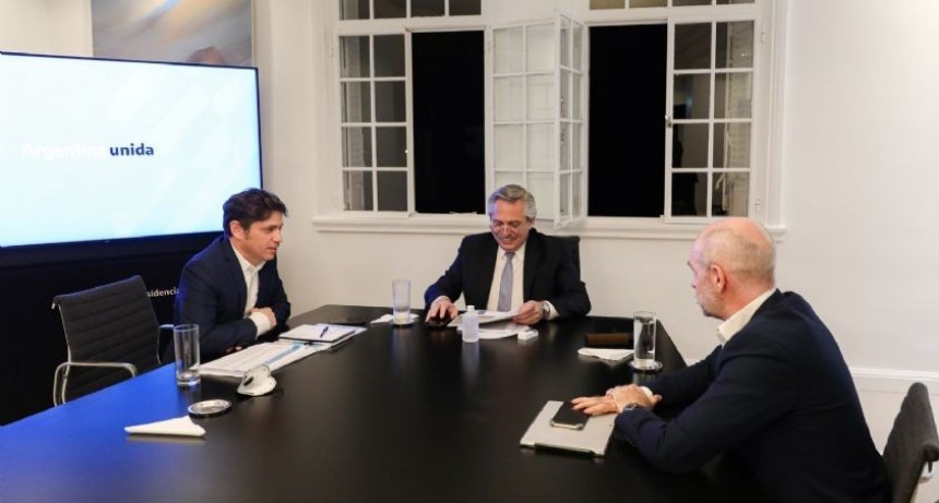 Fernández, Kicillof y Larreta acuerdan nuevas flexibilizaciones y aperturas