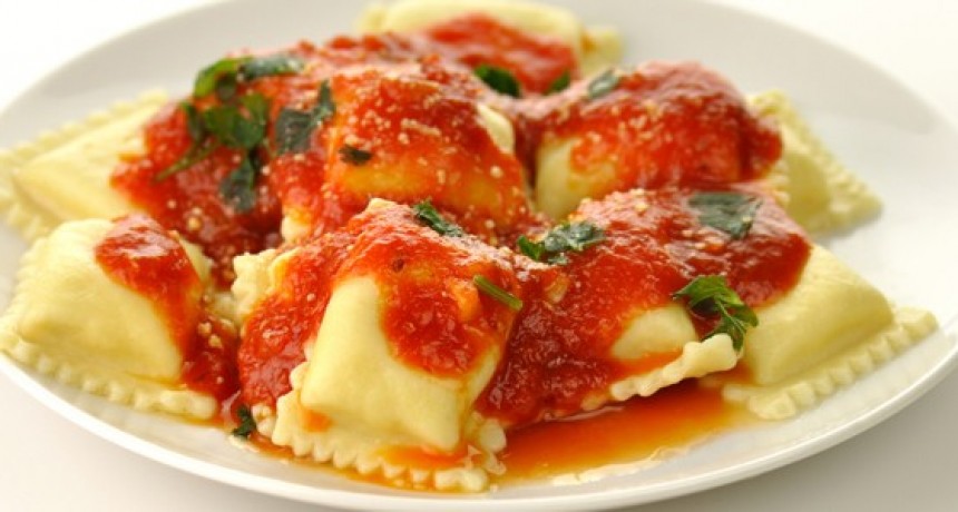Ravioles caseros de verdura