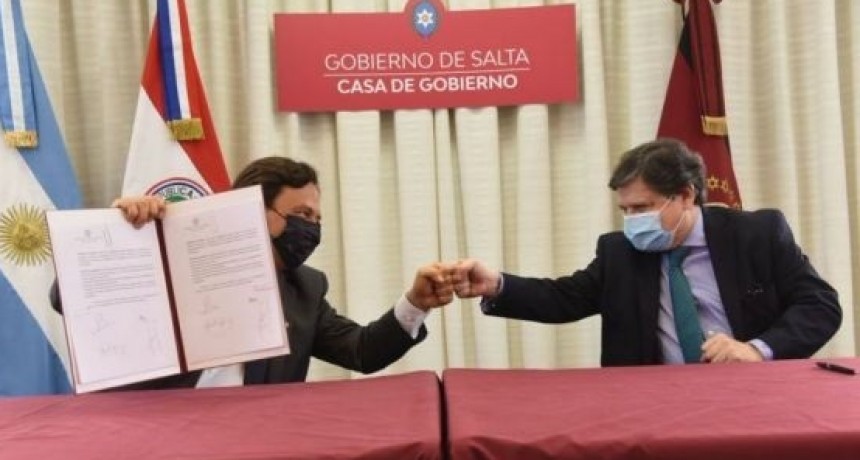 Gustavo Sáenz y el canciller de Paraguay acuerdan convenios recìprocos