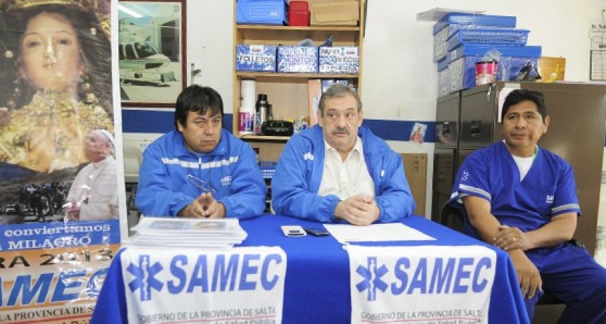El SAMEC presta asistencia durante la Procesiòn
