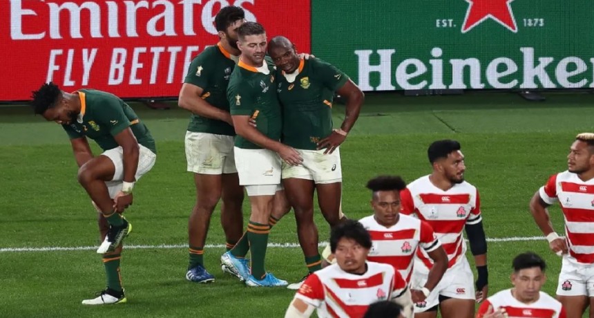 Sudáfrica terminó con el sueño de Japón y está en semifinales