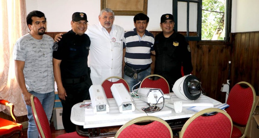El hospital del Milagro recibió cámaras de seguridad para monitoreo interno