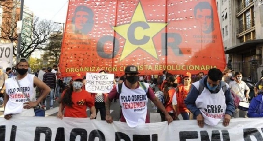 Acampe frente al Ministerio de Desarrollo