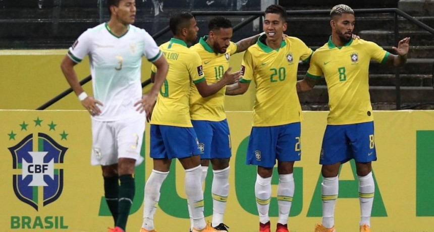 Brasil goleó por 5-0 a Bolivia