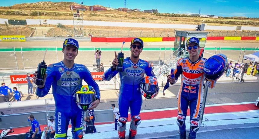 Alex Rins ganó el MotoGP en Aragón  