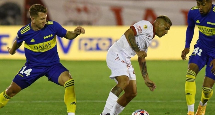 Boca se adelanta con 1 a 0 ante Huracán EN VIVO