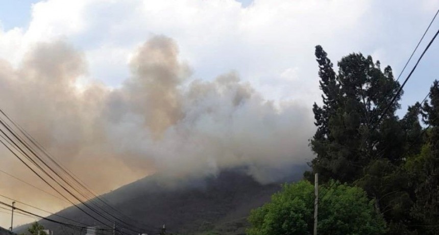 El Cerro 20 de Febrero sufrió un importante incendio