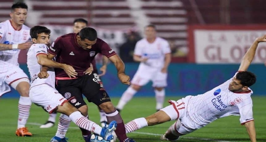 Lanús venció a Huracán sobre la hora
