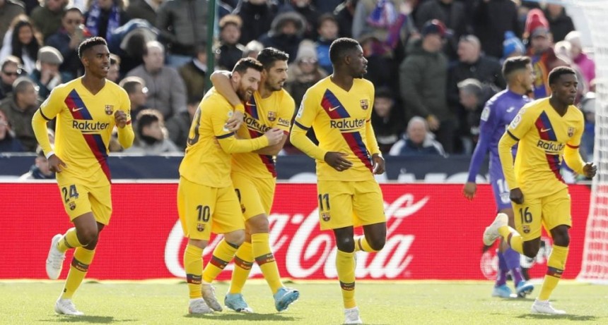 Barcelona le gano 2 a 1 al Leganés