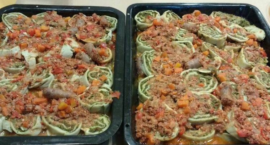 Fideos rellenos