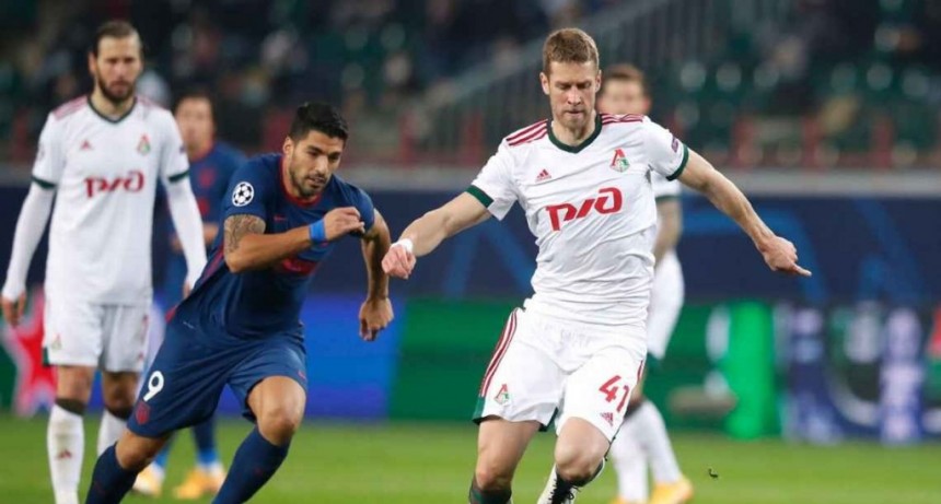 Lokomotiv  empató ante el Atlético Madrid