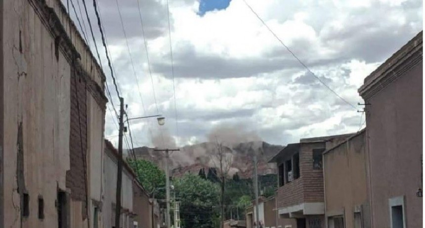 El fuerte temblor en Jujuy partió los cerros de la Quebrada