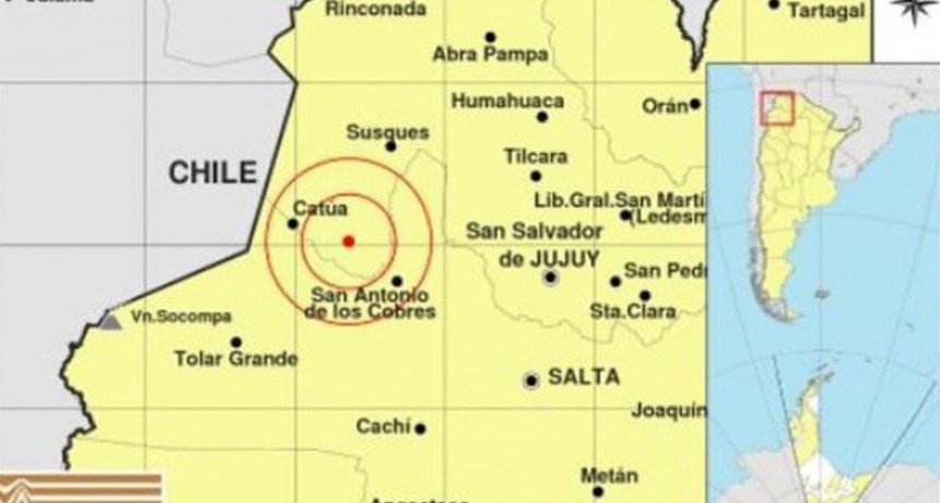 Un fuerte sismo se sintió en provincias del NOA 