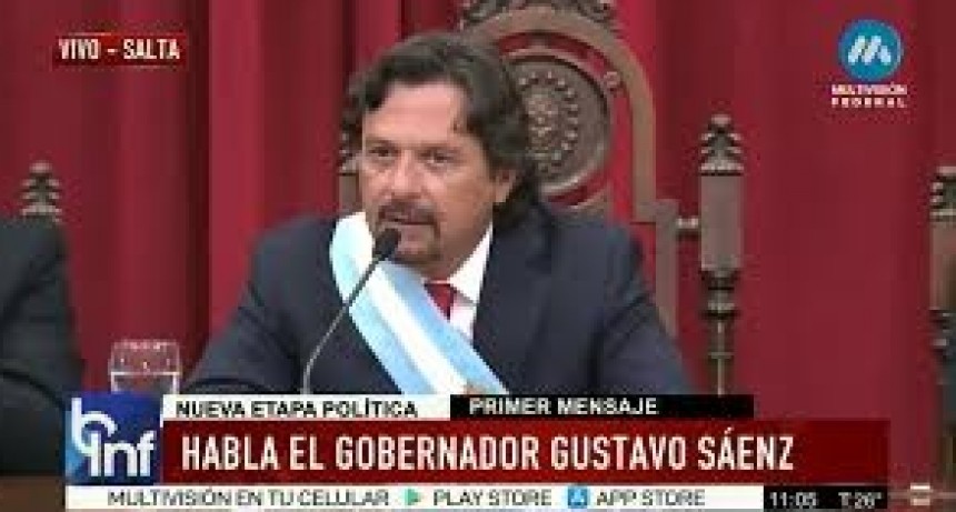 Gustavo Sáenz juró como gobernador de Salta
