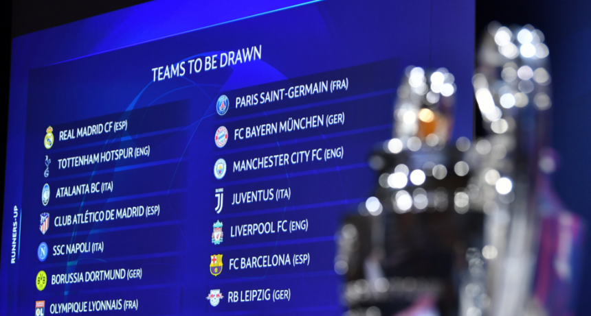 Sortearon los octavos de la Champions League 
