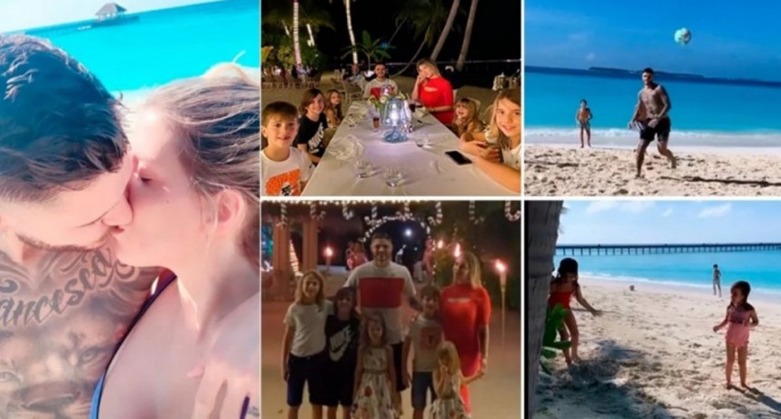 Wanda y Mauro Icardi de vacaciones en las Islas Maldivas