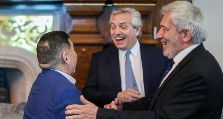 Fernández se distanció de Diego Maradona