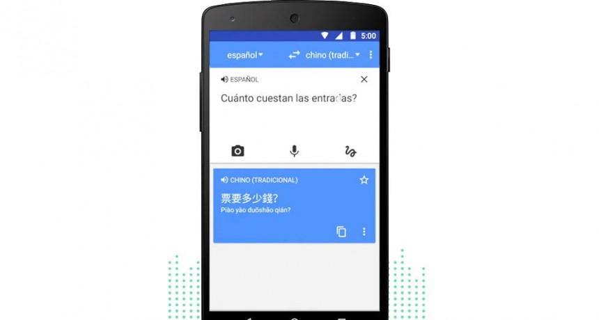 Los celulares tienen el traductor en tiempo real de Google