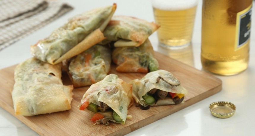 Paquetitos de lomo con vegetales