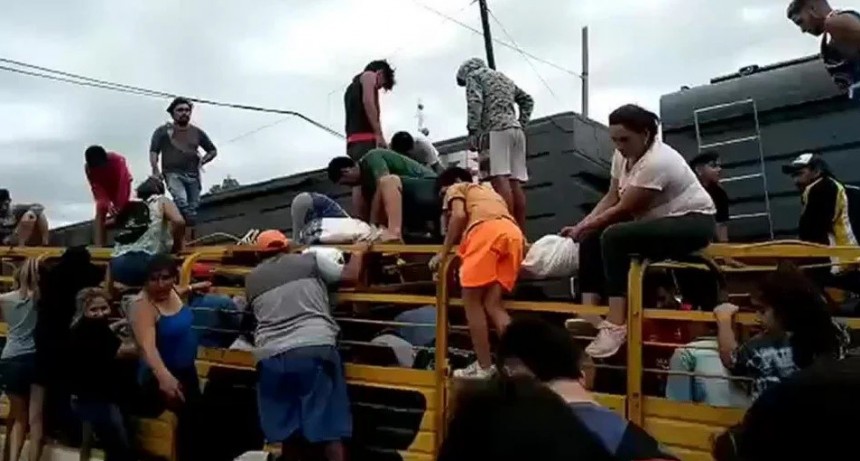 Un tren embistió a un camiòn cardado de vacas y faenaron a los animales en el lugar  