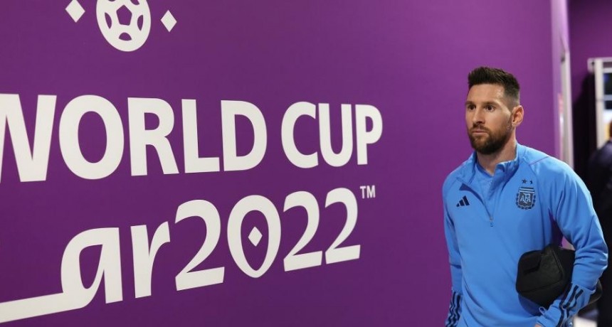 Argentina llegó al estadio Lusail para enfrentar a Países Bajos